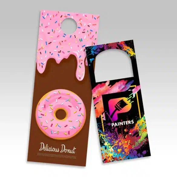 Painted Edge Business Cards Standard Door Hangers