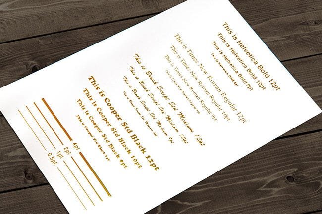 Businesscards Raised Foil